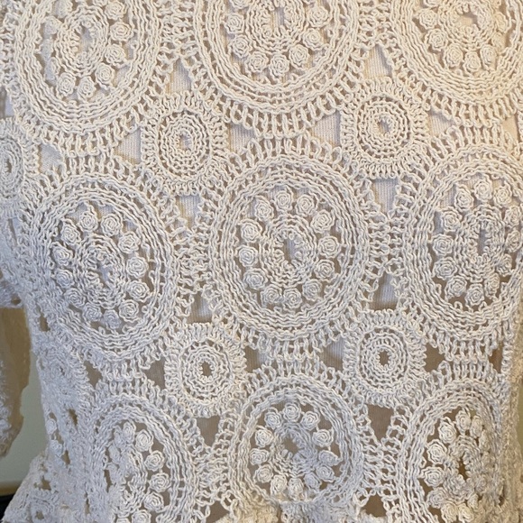 Zara Women’s Knit Top Size S Ruffled Ballon Sleeves - Picture 3 of 10